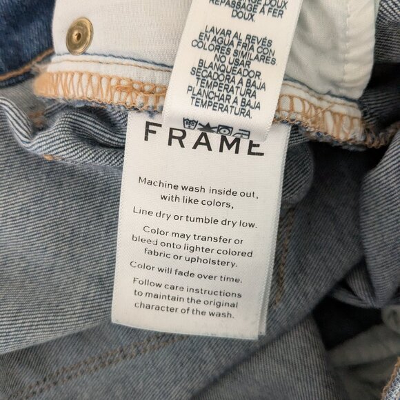 FRAME DENIM Women's Le Skinny de Jeanne Jeans  Size 29  Blue Denim - Picture 7 of 7